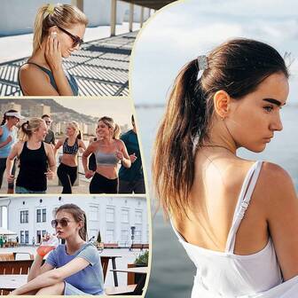 1/2 pezzi Scrunchies per capelli decorati con strass, lucidi, eleganti, minimalisti, adatti per uso quotidiano, casual, festa, pendolarismo, vacanza, chignon, coda di cavallo, lavaggio del viso, trucco, accessorio per outfit