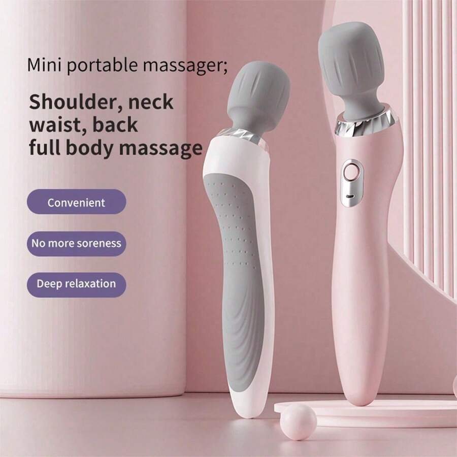 Portable Handheld Electric Massager - 5-Speed USB Rechargeable Massage Gun, Deep Tissue Vibration Massage, Soothes The Neck, Back, Thighs, And Waist. Massage Device, Foot And Leg Massager, High-Frequency Vibration, Ideal For Full-Body Relaxation. Suitable For Office Workers, Busy Professionals, And The Perfect Gift For Loved Ones. - 彩色 - 查看 1