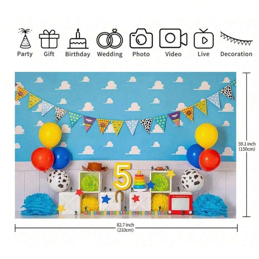 Party Backdrops - Multicolor - View 1