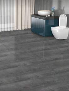 1roll Peel And Stick Vinyl Flooring Roll 17.72"X 118.11", Self Adhesive Vinyl Wood Flooring Planks Floor Tiles Stickers Waterproof For Bathroom Living Room Bedroom Kitchen RV Easy DIY Floor Coverings, Light Wood, Minimalist Home Decor - Multicolor - View 2