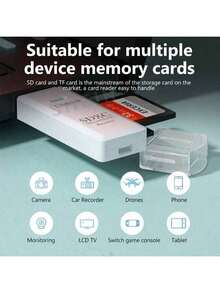 迷你高速二合一多功能读卡器，USB 3.0 Micro SD/TF 卡闪存驱动器适配器 - 彩色 - 查看 7