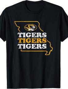 Missouri Tigers State Vintage Officially Licensed T-Shirt - màu đen - Xem 1