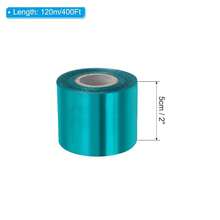 2\X400Ft Hot Stamping Foil Paper, Heat Transfer Hot Stamping Paper Foil Roll For Leather DIY Logo Decor Craft Gift Package Scrapbook Card, Lake Blue,2inchx400Ft,LakeBlue - LakeBlue - 查看 3