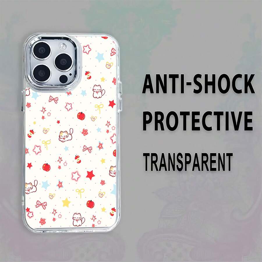 Funda transparente con diseño de gato y estrellas de colores, compatible con fundas ,  17,  16 Pro Max,  15 Pro Max,  13 y  12. Fabricada en TPU, ofrece protección contra golpes y caídas. Es un regalo excelente para familiares, amigos, seres queridos, novios/novias y para Navidad.funda de teléfono, fundas de teléfono, funda de , funda de  17 Pro, funda de  16, Navidad, funda de  17 Pro Max, funda de  17, fundas de , funda de  15,  17 Pro Max, fundas para , funda de  16 Plus, regalos de Navidad, funda de  13, funda de teléfono de Navidad, funda de  16 Pro, funda de teléfono  15, funda de teléfono  13, funda de  15, rosa, funda de teléfono rosa, regalos, malvado, regalos para mujeres, funda de teléfono linda, regalos para hombres, teléfono negro Estuche, regalos para hombres - transparente - Ver 1