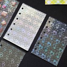 Pagini de rezervă A7 10/20 buc, Pagini interioare transparente, Carte cu autocolante 3D în relief, Album cu autocolante, Pagini de rezervă pentru album foto A7 cu foi libere - Multicolor - Vizualizare 4