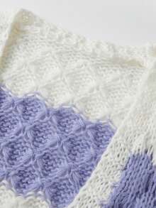 Women's New Long-Sleeve Loose Knit Cardigan For Spring  Autumn - Also Suitable For Winter  Fall Wear - Morado - Ver 6
