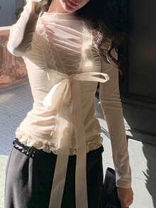 Women Knit Tops - Strappy Bra - View 3