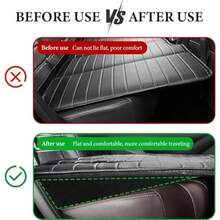 Car Seat Wedge Cushion Blue Ergonomic Foam Pad 2 Pack Leveling Support For Auto Rear Seats And Office Chairs Pain Relief - Black - View 3