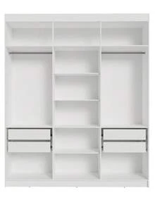 Ropero Closet Madesa Venus 6 Puertas 2 Espejos 180cm BN 1 - Multicolor - Ver 9