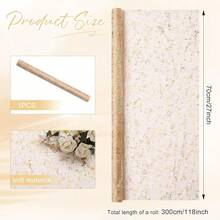 6PCS Gold Table Runner 10Ft Gold Sheer Table Runner Chiffon Fabric Cheesecloth Sequin Glitter Table Runner For Wedding Birthday Bridal Shower Party Decor,10ftx6pack,Gold - 金色 - 查看 3