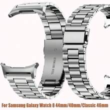 1条适用于三星Galaxy Watch 8 44mm/40mm的奢华商务不锈钢金属表带，男女通用Galaxy Watch8经典款46mm表带 - Galaxy watch8 44mm/40mm/Classic 46mm - 查看 13