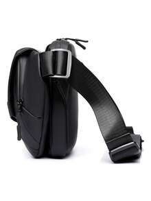 Bolso de mensajero para hombres, bolso de hombro y pecho, diseño de doble propósito, para ir y venir, ciclismo, multiescenario, adaptable, con capacidad de almacenamiento por capas, adecuado, ligero, duradero, destacado, de moda y con detalles de moda, exhibición completa de la trama - Multicolor - Ver 10