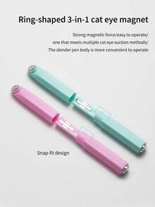 LYTTOA 1个/2个绿色美甲磁铁，三合一猫眼磁铁玻璃珠蝴蝶美甲磁铁，强力可拆卸磁性工具，适用于美甲沙龙