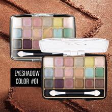 New 18-Color Eyeshadow Palette Built-In Double-Headed Brush Two-In-One Matte Pearlescent Eyeshadow Palette Inner Material Upgrade Long-Lasting Non-Fading Is A Perfect Christmas Gift, The Best Gift For Friends - 01# - View 4
