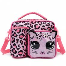 1个斜挎包，户外包，可爱女孩斜挎包，儿童午餐包，带可调节肩带的保温冷藏包 - 女童午餐包 - 查看 19