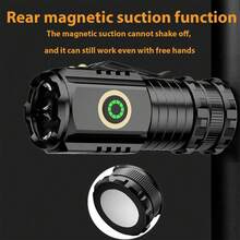 Mini LED Flashlight 3LED Ultra Strong Light Flash Light Portable USB Rechargeabl - Multicolor - View 9