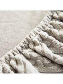 Funda de cabecero de terciopelo gruesa, protector de cabecera elástico antipolvo, cubierta protectora de unicolor gruesa para la parte trasera de la cama para decoración del dormitorio, lavable, elegante para cama doble, cama individual, adecuada para cama de madera, parejas.