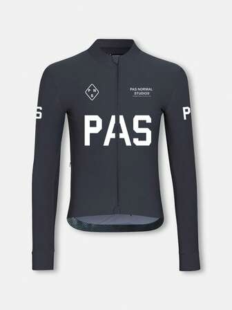 HISERWA (Passform-Stil) Unisex Radtrikot atmungsaktiv schnelltrocknend mit Stehkragen Langarm-Radtrikot geeignet für Mountainbiken und Straßenradfahren UV-Schutz-Design mit 3 Taschen und einer Reißverschlusstasche