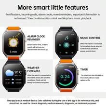 W&O 2025 Smart Watch With Infrared Remote Control | 2.04OLED HD Screen | IP67 Waterproof | Bluetooth Calling & Wireless Charging | Slim Bezel Zinc Alloy Frame | Health Tracker For Heart Rate/Sleep | Android IOS Compatible | Halloween & Christmas Gift - Hồng ngoại cam - Xem 5