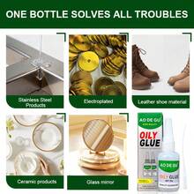4 PCS AO DE GU Strong Plastic Glue, High-Strength Oily Super Glue, Fast Repair And Curing For Shoes And Metals, Large Capacity Oily Formula, With Anti-Clog Cap, Waterproof Bond For PVC, Wood, Plastic, And Rubber - 4pcs - View 8