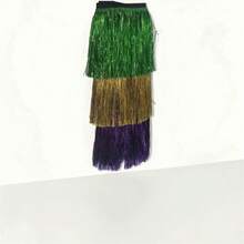 Awevudst 1 Pair Women Fringe Boots Cover Boot Sleeves Costume St Patrick'S Day Boot Cuffs Metallic Tassel Leg Warmers For Party Clubwear Home  Gras - 綠色 - 查看 6