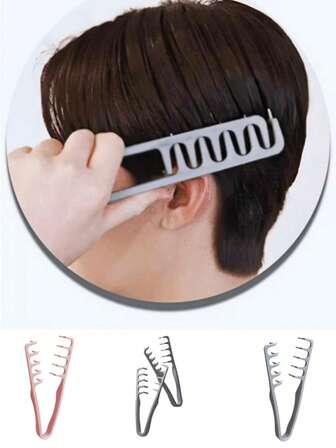 全新一体式丰盈宽齿梳 - 奢华质感，男士适用，ABS塑料材质，纹理手柄，适用于所有发质，居家、返校、旅行度假必备佳品