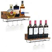 Wine Rack & Wine Glass Rack - كافرستيكونجرو - مشاهدة 7