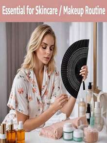 3 piezas Abanico plegable negro clásico, gran regalo para refrescarse en verano, elegante y de moda abanico plegable negro, fácil de llevar y guardar, adecuado para bodas, fiestas, actuaciones, baile, decoración del hogar, festivales, regalos de cumpleaños, regalos de graduación y talla grande ocasiones. - Multicolor - Ver 12