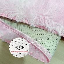 1pc Modern Soft Fluffy Shaggy Rug For Bedroom Living Room Dorm Dormitory Room Indoor Home Decorative, Light Pink Tie-Dye Polyester Fiber, Sponge Filling Plush Furry Shag Area Rugs Comfy Bedroom Floor Throw Rug - 彩色 - 查看 7