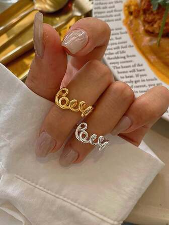 Love Knot Wrapped Design Minimalist Personalized Open Ring, Versatile Love Ring