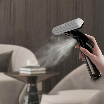 家用桌面干湿两用喷水迷你拖把，手持式小拖把，室内免手清洁两用小型橡胶棉拖把