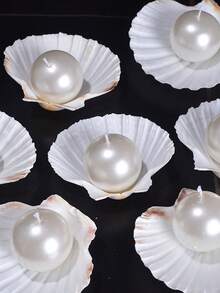 1pc New Creative Sphere Candle, Dual-Tone Candle, Round Ball Candle, For Home Decor, Tabletop Ambiance, Living Room Decor, Wedding Decoration, Souvenir, Gift, Valentine's Day Gift, Return Gift, Room Decor, Candle, Candles, Gifts, Scented Candles, Home Decoration, Christmas Decor, Christmas Gifts, Best Friend Gifts, Gift For Woman, Cute Candles - Multicolor - View 6