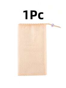 1pc Double Pocket Dance Shoe Drawstring Bag, Breathable Mesh Ballet Pointe Shoes Tote Bag