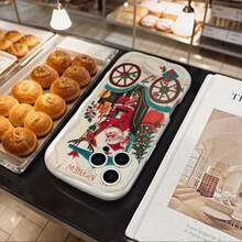 Cáscara de dibujo animado 2D de Papá Noel, compatible con iPhone 16/15/14/13/12/11/6/7/8/X/XS Max/16 ProMax/14 Plus y muchos otros: regalo de Navidad o Año Nuevo perfecto, regalo de Navidad, estilo de Navidad, protección duradera, celebración de Navidad, regalo de Año Nuevo, diseño de dibujos animados, tema de animación, película protectora para teléfonos móviles - Mezcla de color 1 - Ver 7