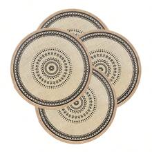 4pcs/6pcs/8pcs Farmhouse Placemats, 6pcs Woven Placemats For Dining Table Decor, Indoor & Outdoor Kitchen Table Mats, 4pcs Round Woven Heat-Resistant Non-Slip Kitchen Dining Table Mats, Reusable, Non-Fading, Suitable For Birthdays, Holidays, Gifts, Plates, Bowls, Hotels, Patios, Perfect For Indoor & Outdoor Daily Use - Multicolor - View 12
