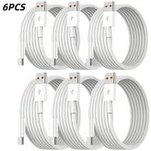 USB Type C Cable Fast Charging Data Cable, Suitable For Samsung, Redmi, OnePlus  Vivo OPPO Redmi  16 Pro/16 Plus/15 Pro/15 And Other USB C Smartphones Charger Cable Ideal For Travel And Office Use, 6pcs - 6 - View 3