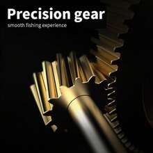 Carrete de pesca Baitcasting, relación de transmisión 7,2:1, 12+1 rodamientos, carrete giratorio de alta velocidad, arrastre máximo de 8 kg, ideal para principiantes, para zurdos. - Negro - Ver 3