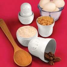 Fred & Friends - Vasos medidores M-CUPS White Matryoshka Dry, juego de 6(Set of 6 Vasos medidores secos, blanco) - Multicolor - Ver 6