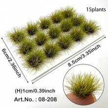 10mm 簇绒草草坪模型，微缩风景军事模型，沙箱模型，火车模型，微景观DIY，1/35 1/48 1/72 1/87 比例逼真草地