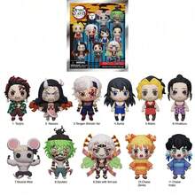 Crunchyroll Demon Slayer Merch được cấp phép chính thức Hộp mù 3D Tượng nhỏ Móc khóa Túi mù Nhân vật Anime bí ẩn Móc khóa Nhân vật sưu tầm bao gồm Tanjiro Nezuko Zenitsu Inosuke Ngẫu nhiên Một món quà Giáng sinh hoàn hảo làm quà tặng lý tưởng cho ba lô, túi xách, ví và bộ sưu tập Anime - Phần 6 - Xem 7