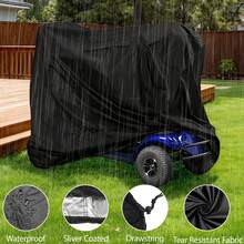 Heavy-Duty Waterproof And Dustproof Electric Scooter Cover With Adjustable Strap - Fits Most Vehicles, Red And Black Design, Scooter Accessories, Vehicle Accessories, Protective Cover, Reinforced Stitching, For Outdoor Enthusiasts. - Black - View 8