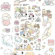 可爱卡通动物贴纸，卡通动物贴纸，时尚创意贴纸，适用于DIY手账，多种卡通人物设计，自粘装饰贴纸，适用于剪贴簿、相册、行李箱/笔记本电脑/滑板/吉他/冰箱/头盔/日历等，是生日和节日礼物的理想选择，趣味贴纸，笔记本电脑贴纸，Kindle手机贴纸 - 彩色 - 查看 13