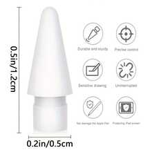 Compatible With Apple Pencil Tips, Upgraded 6 Pack Replacement Pencil Tips With Case, No Wear Out Fine Point Precise Control Metal Pencil Nibs Compatible With Apple Pencil 1st Gen/2nd Gen/USB C/IPad Pro Pencil