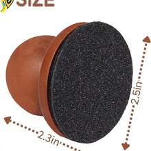 1pc Wooden Pet Nail File, Dog And Cat Grooming Tools, Pet Nail Clipper, Claw Grinder, Wooden Handle, Brown And Black, Natural Wood Color, Household Detachable Claw Grinder, Nail Scraper, Thickened Material, No Damage To Pet Nails, Light And Convenient, Abrasive Replaceable