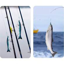 10/20 piezas fluorocarbono lnea lder de pesca con kits giratorios para conectar seuelos o anzuelos, lnea de pesca de alta resistencia para agua dulce salada