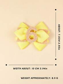 1 Stück Mehrfarbige Nummer Dekor Haarspange für Kinder/Jugendliche, geeignet für den täglichen Gebrauch - Verschiedenfarbig - Übersicht 2