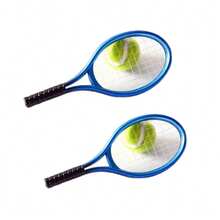 2pcs Mini Tennis Racket Set - Realistic Sports Accessories, Imitation Tennis Racket, Suitable For Toy House Decor And Holiday Gifts, Tennis Accessories, Dollhouse Decor, Dollhouse Accessories, DIY Micro Landscape Decor, Realistic And Durable, Suitable For Office Desk Accessories, Desktop Decor, Room Decor, Bedroom Decor, Sports Gifts, Party Gifts, Men's Gifts, Personalized Gifts, Collector's Gifts, Miniature Furniture, New Year Gifts, Holiday Gifts - Multicolor - View 9