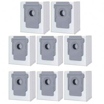 适用于 iRobot Roomba I8 I8+ I7 I7+ I7 Plus I1+ I3 I3+ I4 I4+ I6 I6+ J7 J7+ S9 S9+ S9 Plus E5 E6 E7 的 2/4/6/8/10 个装真空吸尘器尘袋，适用于 Roomba I/S/J 和 Combo I/J 系列，易于安装，经久耐用，大容量，可捕获 99% 的颗粒物