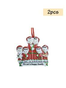 Ornamenti natalizi personalizzati con nome, decorazioni natalizie per albero di Natale personalizzate, ornamenti con 2-9 nomi personalizzabili, decorazioni natalizie con testo personalizzabile, ornamenti fai-da-te, Natale, interno, esterno, giardino, ciondolo a forma di cappello di Babbo Natale per la famiglia, ornamenti per albero di Natale, decorazione per la stanza, ragazzo, ragazza, mamma, papà, bambini, famiglia