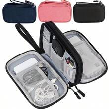 Travel Organizer Bag Cable Storage Organizers Pouch Carry Case Portable Waterproof Double Layers Storage Bags For Cable Cord - Multicolor - View 3